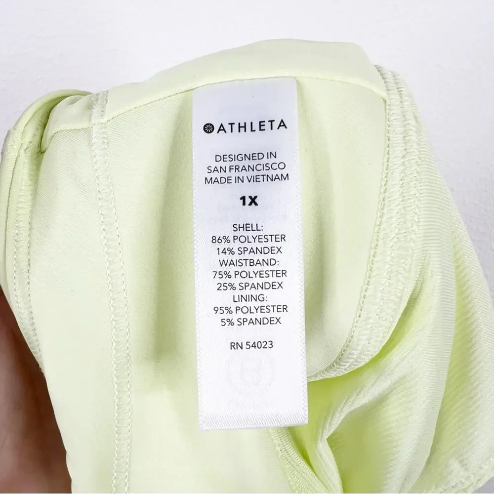NWT Athleta‎ Run With It 3.5” Inseam Running Shorts 1X Yellow